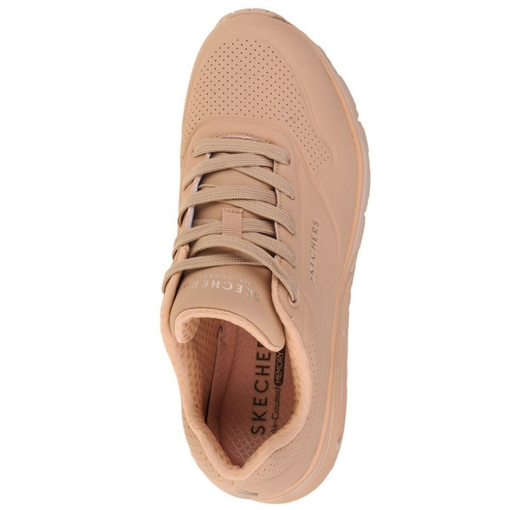 Size 10 Skechers Women's Blush Pink Uno 2 Air Around You Sneakers tenner shoes - Picture 3 of 6